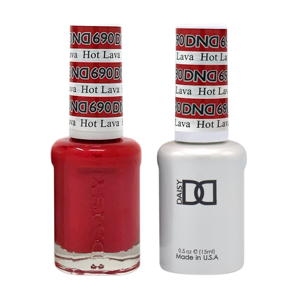 DND Nail Lacquer And Gel Polish, 690, Hot Lava, 0.5oz MY0924