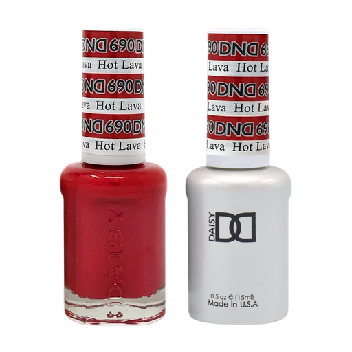 DND Nail Lacquer And Gel Polish, 690, Hot Lava, 0.5oz MY0924