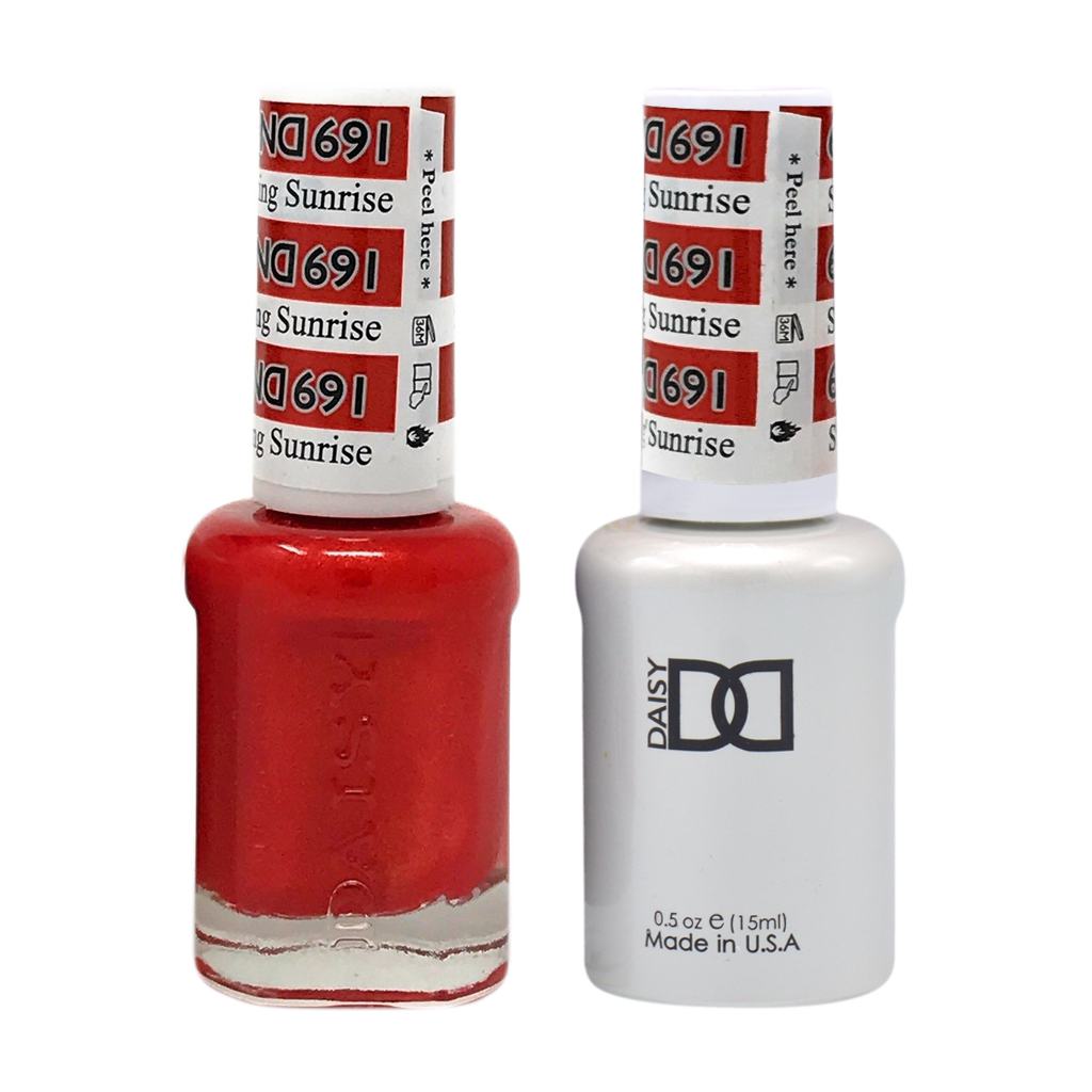 DND Nail Lacquer And Gel Polish, 691, Striking Sunrise, 0.5oz MY0924