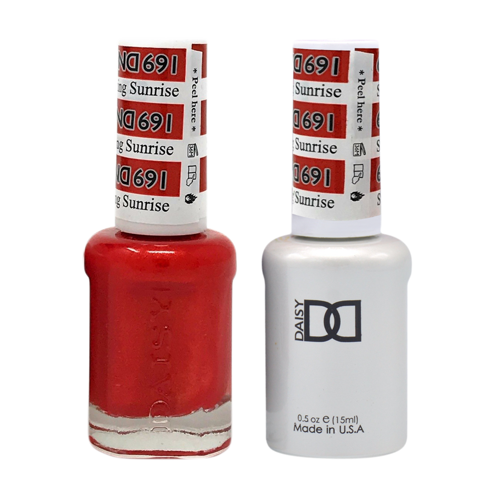 DND Nail Lacquer And Gel Polish, 691, Striking Sunrise, 0.5oz MY0924