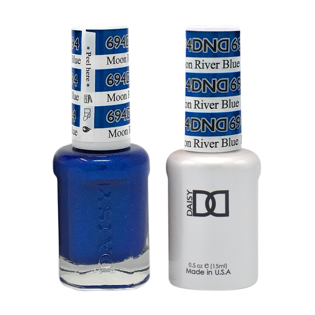 DND Nail Lacquer And Gel Polish, 694, Moon River Blue, 0.5oz MY0924