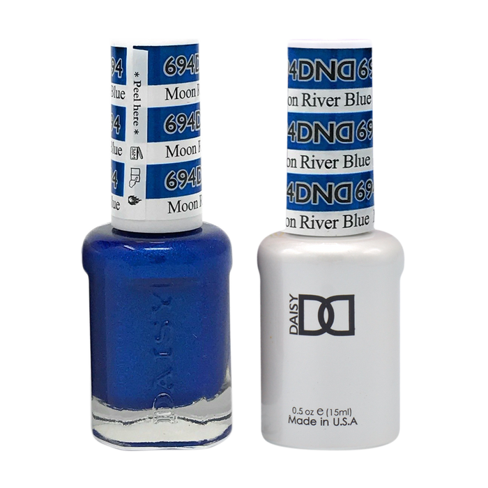 DND Nail Lacquer And Gel Polish, 694, Moon River Blue, 0.5oz MY0924