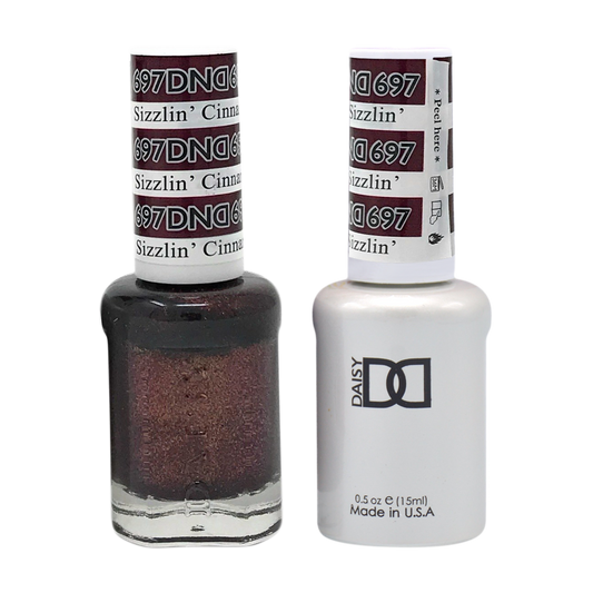 DND Nail Lacquer And Gel Polish, 697, Sizzlin' Cinnamon, 0.5oz MY0924