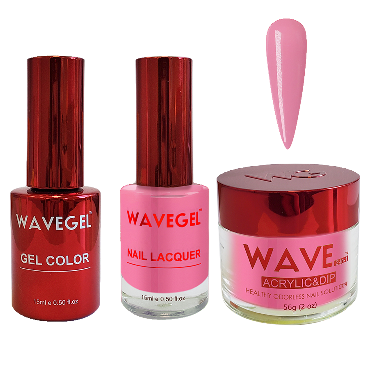 Wave Gel 4in1 Dipping Powder + Gel Polish + Nail Lacquer, QUEEN Collection, 069, Aphrodite's Heart