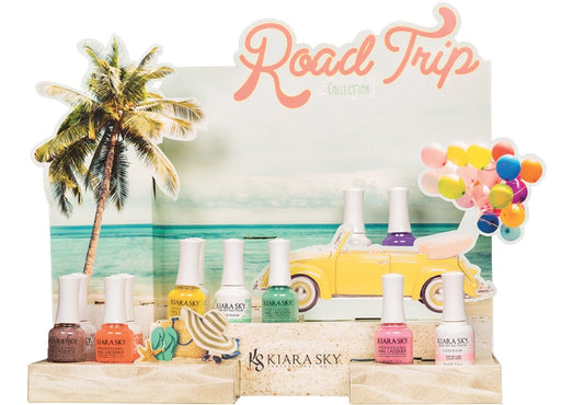 Kiara Sky Gel Polish, Road Trip Collection, Full line of 6 colors (from G585 to G590), 0.5oz
