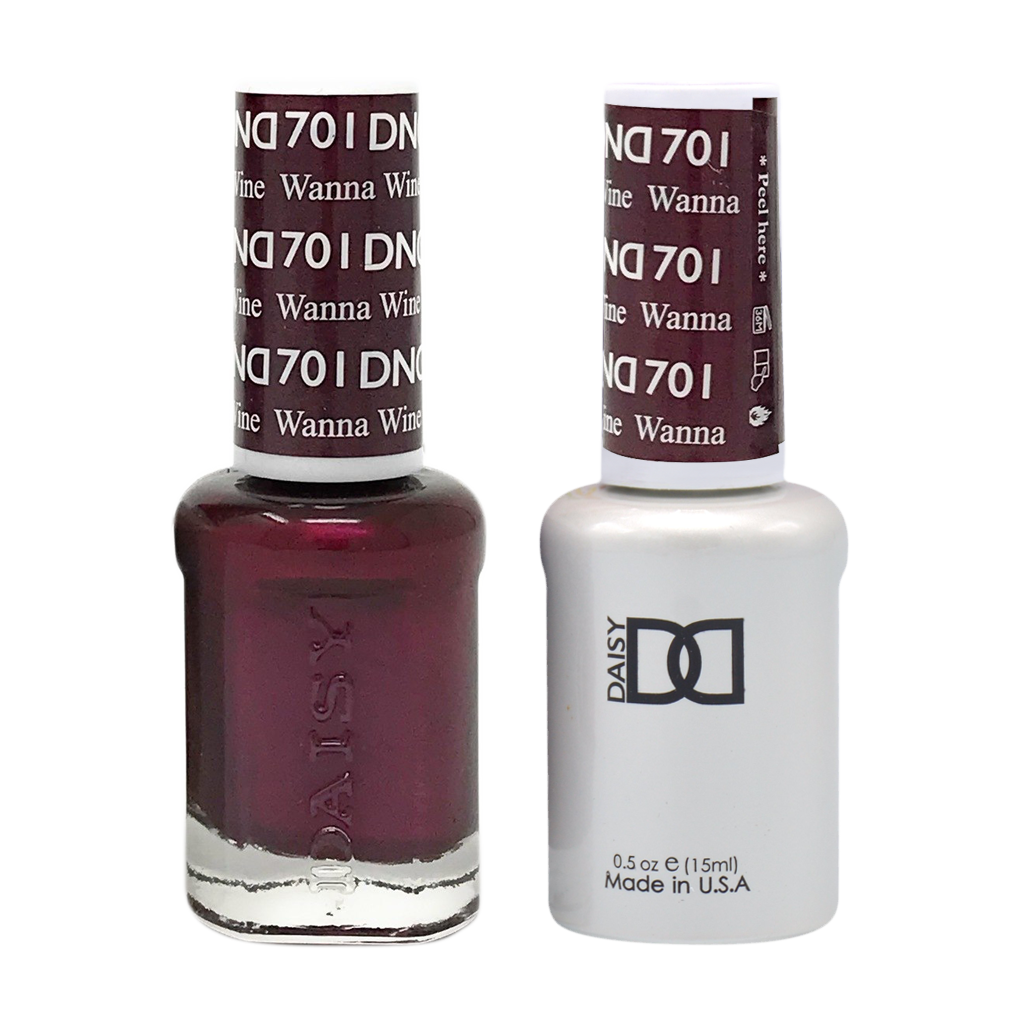 DND Nail Lacquer And Gel Polish, 701, Wanna Wine, 0.5oz MY0924