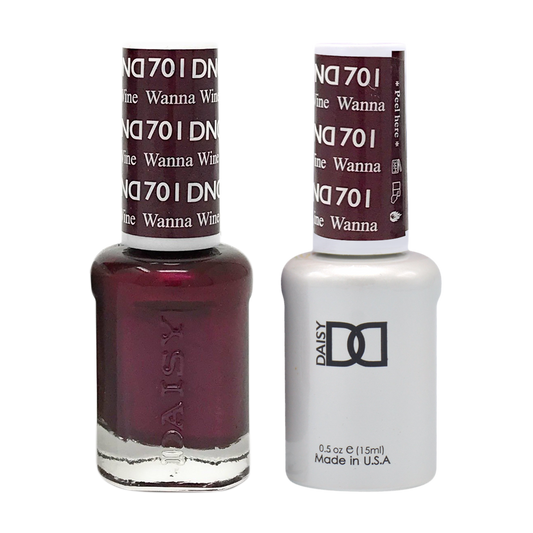 DND Nail Lacquer And Gel Polish, 701, Wanna Wine, 0.5oz MY0924