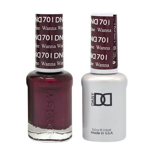 DND Nail Lacquer And Gel Polish, 701, Wanna Wine, 0.5oz MY0924