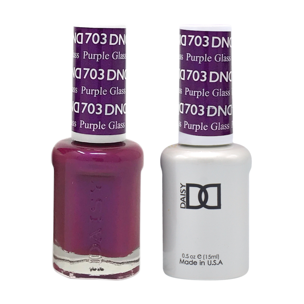 DND Nail Lacquer And Gel Polish, 703, Purple Glass, 0.5oz MY0924