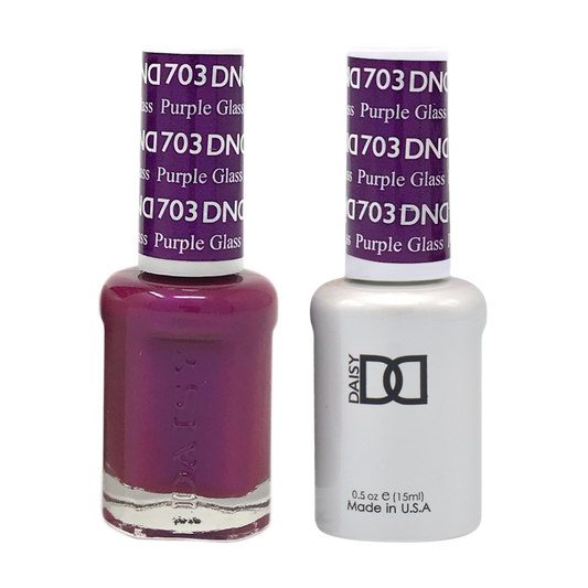 DND Nail Lacquer And Gel Polish, 703, Purple Glass, 0.5oz MY0924