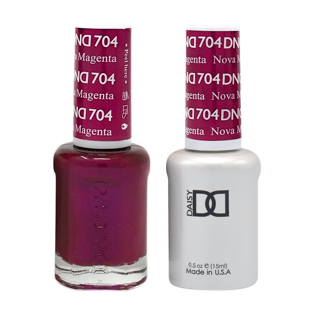 DND Nail Lacquer And Gel Polish, 704, Nova Magenta, 0.5oz MY0924