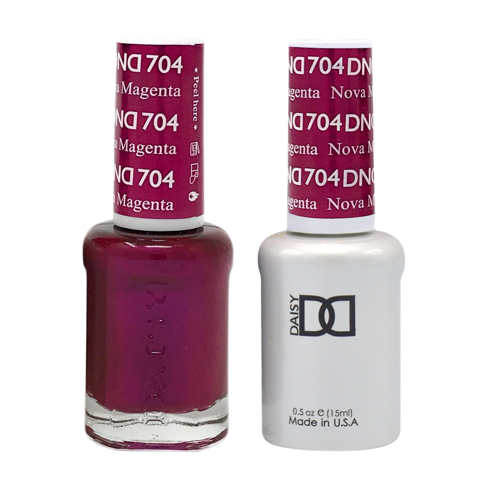 DND Nail Lacquer And Gel Polish, 704, Nova Magenta, 0.5oz MY0924