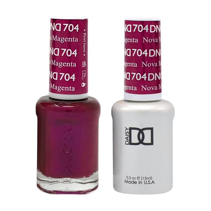 DND Nail Lacquer And Gel Polish, 704, Nova Magenta, 0.5oz MY0924