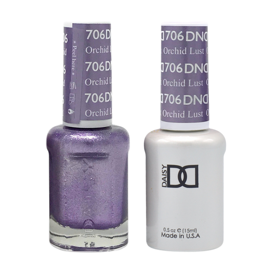 DND Nail Lacquer And Gel Polish, 706, Orchid Lust, 0.5oz MY0924