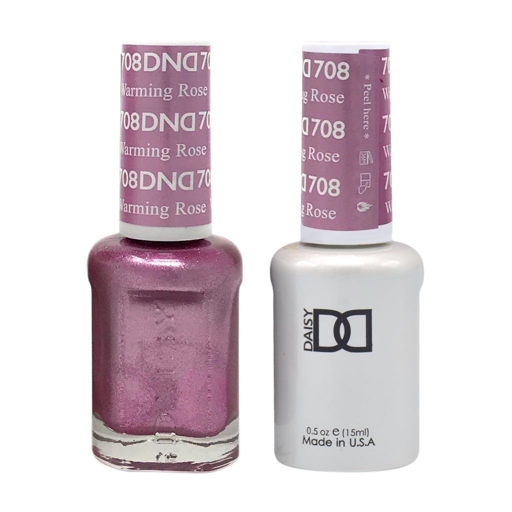 DND Nail Lacquer And Gel Polish, 708, Warming Rose, 0.5oz MY0924