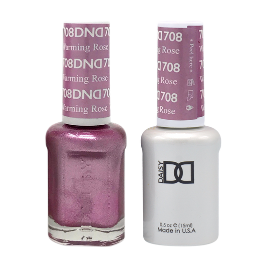 DND Nail Lacquer And Gel Polish, 708, Warming Rose, 0.5oz MY0924