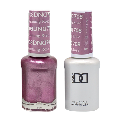 DND Nail Lacquer And Gel Polish, 708, Warming Rose, 0.5oz MY0924