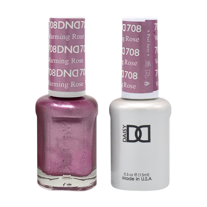 DND Nail Lacquer And Gel Polish, 708, Warming Rose, 0.5oz MY0924