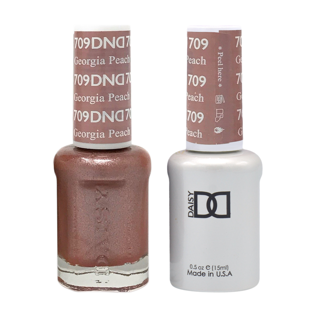 DND Nail Lacquer And Gel Polish, 709, Georgia Peach, 0.5oz MY0924