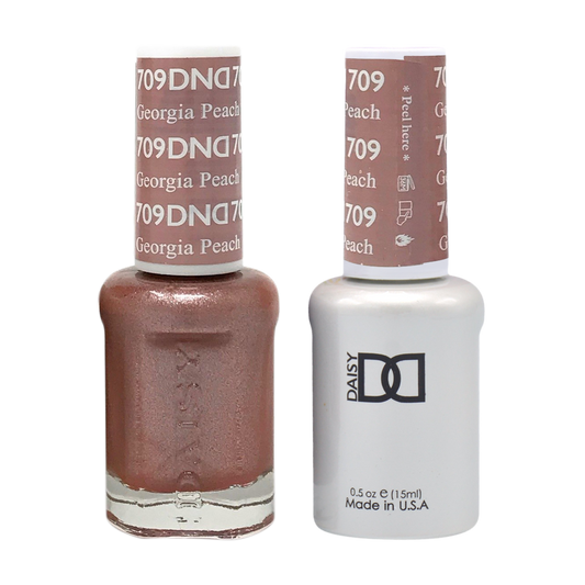 DND Nail Lacquer And Gel Polish, 709, Georgia Peach, 0.5oz MY0924