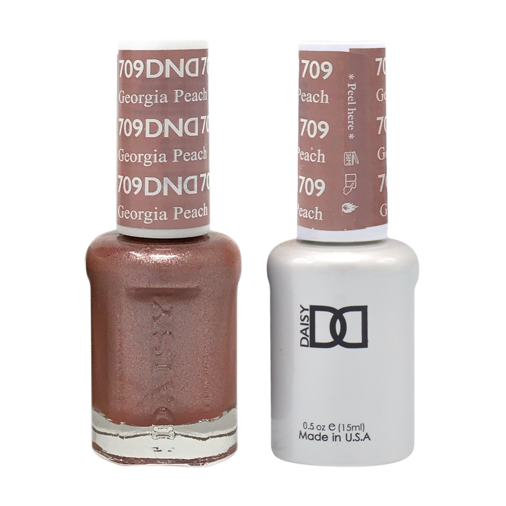 DND Nail Lacquer And Gel Polish, 709, Georgia Peach, 0.5oz MY0924