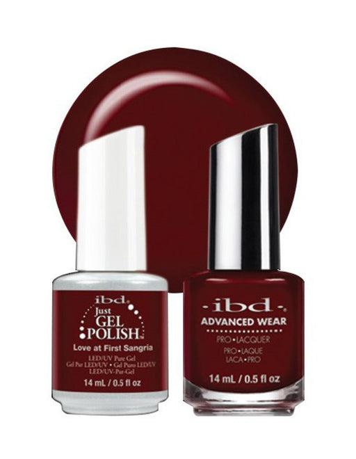 IBD Just Gel Polish, 751-1011370, It's A Match Duo, Love Lola Collection, Love At First Sangria (Creme), 0.5oz KK