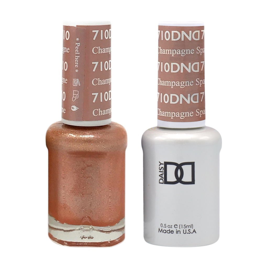 DND Nail Lacquer And Gel Polish, 710, Champagne Sparkles, 0.5oz MY0924