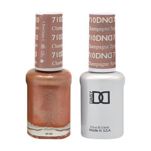 DND Nail Lacquer And Gel Polish, 710, Champagne Sparkles, 0.5oz MY0924
