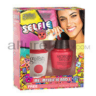 Gelish Gel Polish & Morgan Taylor Nail Lacquer, 1110255, Selfie Collection, Two of a Kind, Me, Myself-ie, and, 0.5oz BB KK