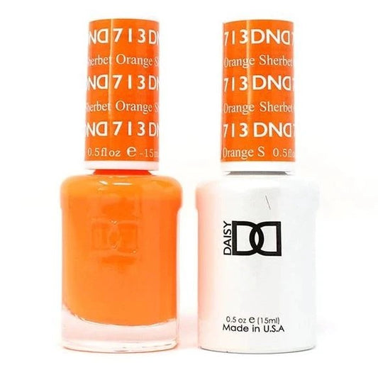 DND Nail Lacquer And Gel Polish, 713, Orange Sherbet, 0.5oz OK0730VD