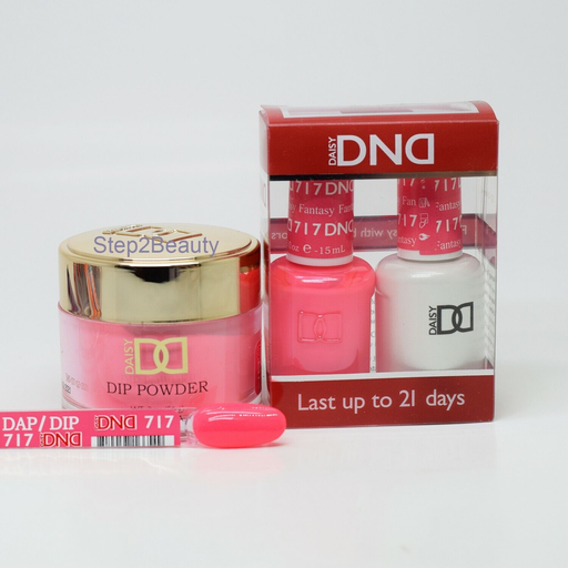 DND 3in1 Acrylic/Dipping Powder + Gel Polish + Nail Lacquer, 717, Fantasy OK0730VD