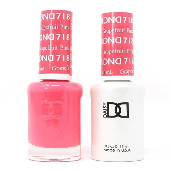 DND Nail Lacquer And Gel Polish, 718, Grapefruit Pink, 0.5oz OK0730VD