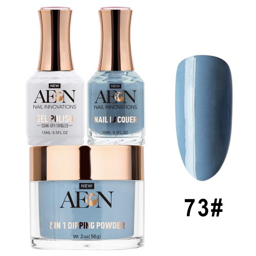 AEON 3in1 Dipping Powder + Gel Polish + Nail Lacquer, 073, Clear Water OK0327LK
