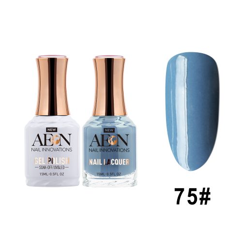 AEON Gel Polish + Nail Lacquer, 075, The Real Teal, 0.5oz OK0326LK