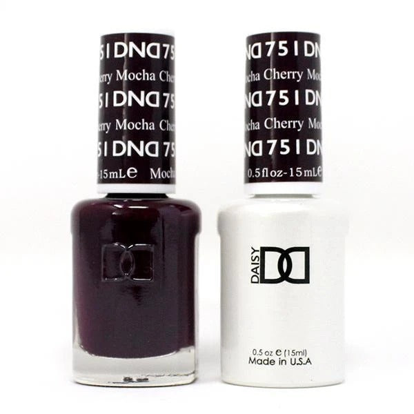 DND Nail Lacquer And Gel Polish, 751, Cherry Mocha, 0.5oz MY0924