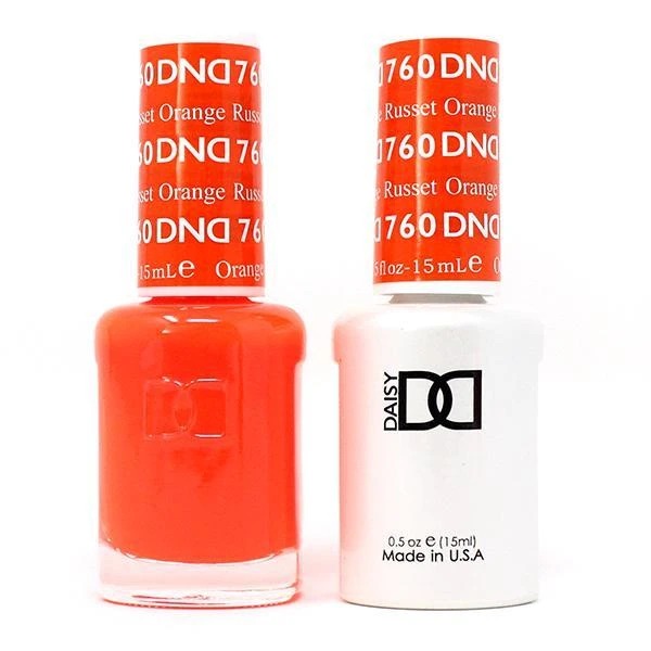 DND Nail Lacquer And Gel Polish, 760, Russet Orange, 0.5oz OK1212LK