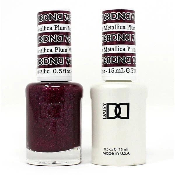 DND Nail Lacquer And Gel Polish, 768, Metallica Plum, 0.5oz MY0924