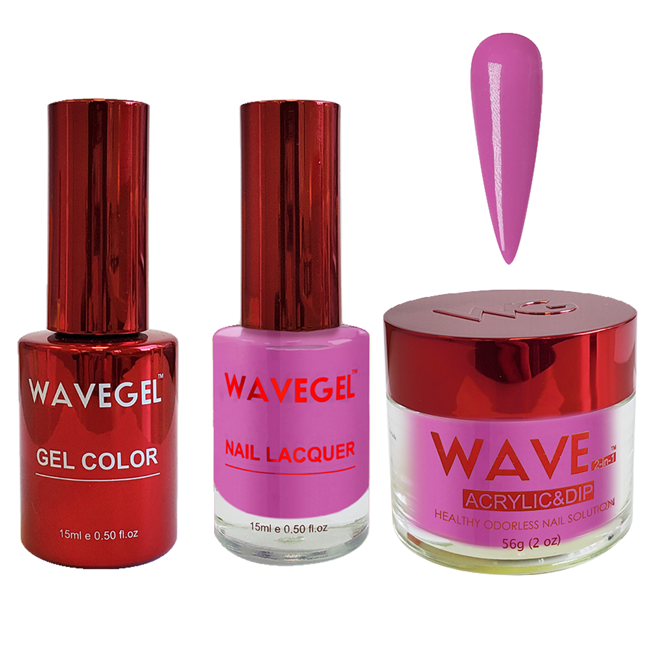 Wave Gel 4in1 Dipping Powder + Gel Polish + Nail Lacquer, QUEEN Collection, 077, Mi Amor