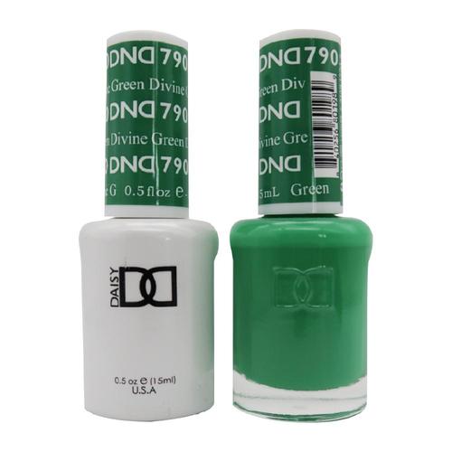 DND Nail Lacquer And Gel Polish, 790, Divine Green, 0.5oz