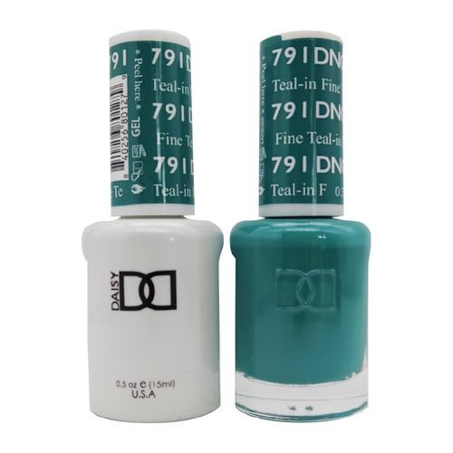 DND Nail Lacquer And Gel Polish, 791, Teal-in' Fine, 0.5oz