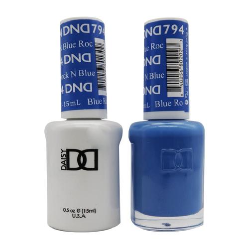 DND Nail Lacquer And Gel Polish, 794, Rock N Blue, 0.5oz