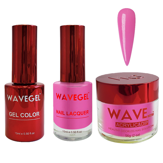 Wave Gel 4in1 Dipping Powder + Gel Polish + Nail Lacquer, QUEEN Collection, 079, Major Pink!