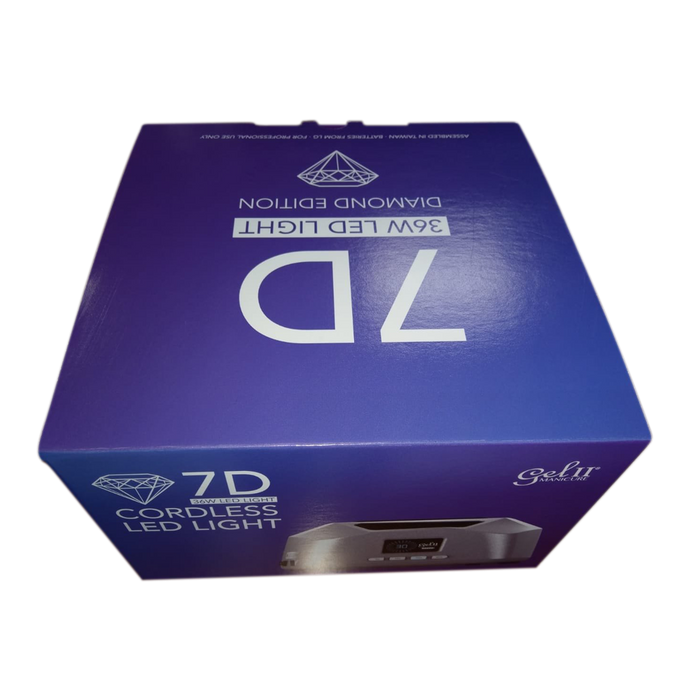 Gel II UV/LED CORDLESS Rechargable Lamp, 7D Diamond OK1219