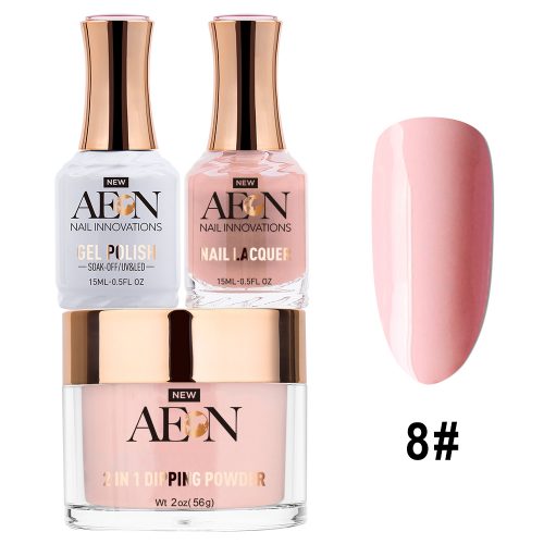 AEON 3in1 Dipping Powder + Gel Polish + Nail Lacquer, 008, Best Buds OK0327LK