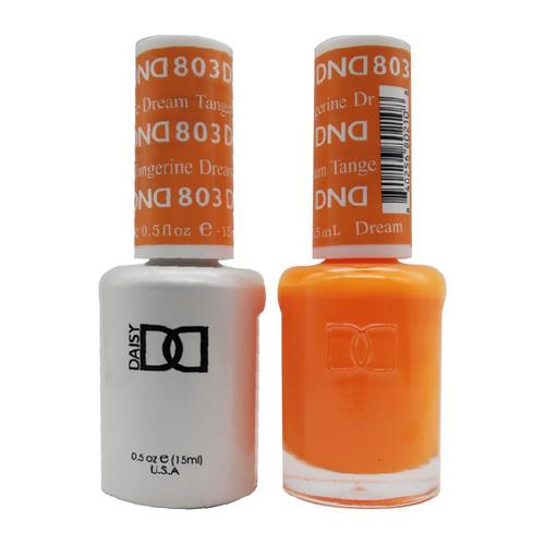 DND Nail Lacquer And Gel Polish, 803, Tangerine Dream, 0.5oz