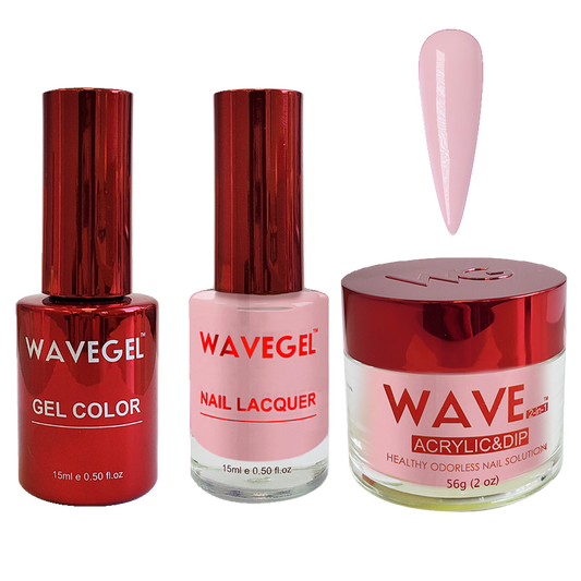 Wave Gel 4in1 Dipping Powder + Gel Polish + Nail Lacquer, QUEEN Collection, 080, Pink Beige