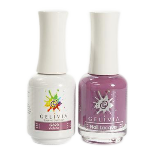 Gelivia Nail Lacquer And Gel Polish, 820, Violetta, 0.5oz OK0304VD