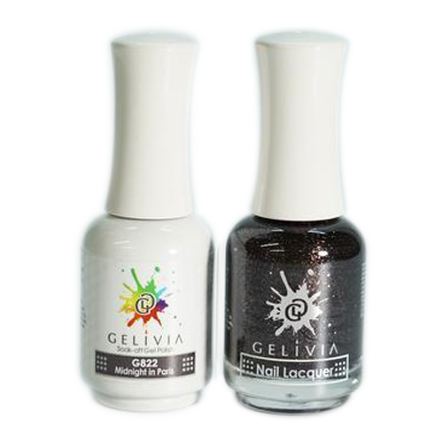 Gelivia Nail Lacquer And Gel Polish, 822, Midnight in Paris, 0.5oz OK0304VD