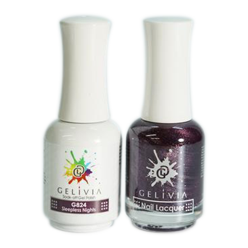 Gelivia Nail Lacquer And Gel Polish, 824, Sleepless Nights, 0.5oz OK0304VD