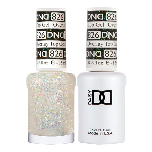 DND Gel Polish And Nail Lacquer, Overlay Top Gel Collection, 826, 0.5oz